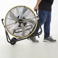 thumbnail image 5 of HiCFM 7800 CFM 24 inch High Velocity Internal Oscillating Barrel Floor Fan with Powerful 1/4 Motor, 9ft Power Cord for Workshop, Garage, Commercial or Industrial rooms - UL Safety Listed, 5 of 7