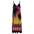 thumbnail image 4 of Miami vice - 80s Retro effect Sleeveless Dress luxury dresses Clothing Summer skirt Dress, 4 of 5