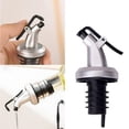 thumbnail image 3 of Wine Bottle Pourer Stainless Steel Olive Oil Vinegar Tapered Stopper Spout Suitable for Wine Bottle Olive Oil Vinegar Bottle, 3 of 6