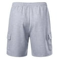 thumbnail image 4 of Mens Shorts Man Fashion Leisure Solid Multiple Pockets Draw Rope Five Quarter Pants, 4 of 5