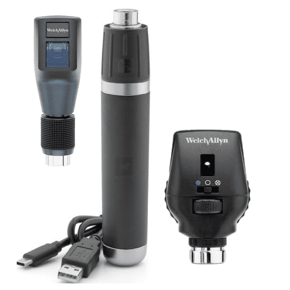 Welch Allyn HPX Streak Retinoscope, LED Ophthalmoscope, Li-on USB Rechargeable Handle Set