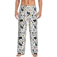 thumbnail image 2 of Lsque Puppy Print Men's Pajama Pants, Lounge Pant - Comfortable Home Wear,Elastic Waistband, Stylish Design-XX-Large, 2 of 9