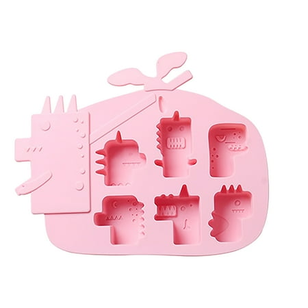 

EUDIDV Silicone Bundt Cake Mold Creative 6 Dinosaur Shape Cake Ice Chocolate Cake Molds Mini