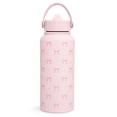 thumbnail image 1 of Botella SANDJEST con aislamiento de acero inoxidable, 946 ml, lazo rosa, 1 of 7