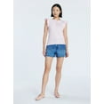 thumbnail image 2 of Free Assembly Women's and Women’s Plus Flutter Sleeve Henley Top, Sizes XS-4X, 2 of 5