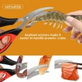thumbnail image 3 of "    Kitchen scissors, heavy-duty kitchen scissors, seafood scissors, stainless steel sharp food cooking scissors, suitable for meat, bones, fish, poultry, vegetables, chicken, dishwasher safety", 3 of 6
