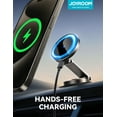 thumbnail image 4 of JOYROOM for MagSafe Car Mount, 15W Wireless Fast Charging Magnetic Phone Holder for Car, All Metal 360° Rotation Dashboard Car Phone Holder for iPhone 17 16 15 14 13 12 Pro Max, Dark Gray, 4 of 11