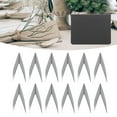 thumbnail image 1 of 16 Pack PVC Mini Chalkboard Signs, Small Tabletop Blackboards For Events Like Weddings, Birthdays Or Business, Message Boards, Erasable And Reusable, V Shape, Black, 1 of 8