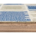 thumbnail image 2 of Gatney Rugs Bloque Area Rug TET102 Blue/Beige Squares Blocks 5' x 8' Rectangle, 2 of 2