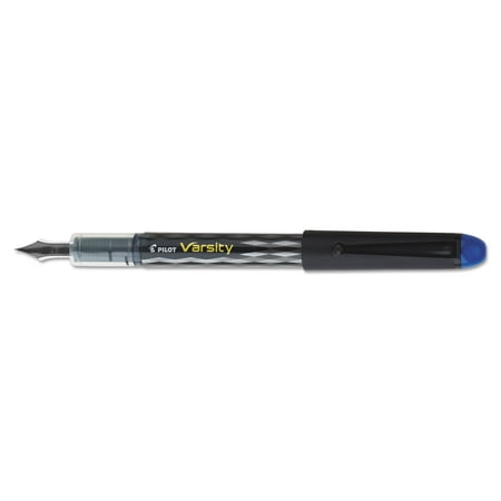 Varsity Fountain Pen, Medium 1mm, Blue Ink, Gray Pattern Wrap (Best Extra Fine Fountain Pen)
