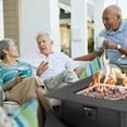 thumbnail image 4 of Four Seasons Courtyard Dual Heat 50,000 BTU Square Gas Tabletop Fire Pit, 4 of 12