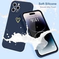 thumbnail image 2 of for iPhone 14 Pro Max Case Cute Slim Shockproof Phone Case with Wireless Charging Support and Protection, Navy Grey, 2 of 14