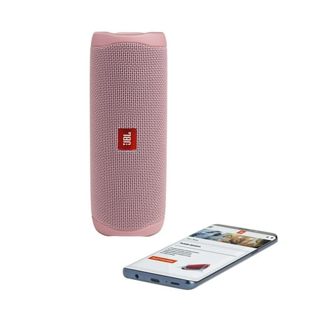 JBL - Flip 5 Portable Bluetooth Speaker - Dusty Pink