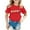 Red, variant on shoper Toddler T Shirts Girls 3t Crew Neck Shirt Everyday Short Sleeve Printed Pattern Blouse Little Girls Clothes Blue 100