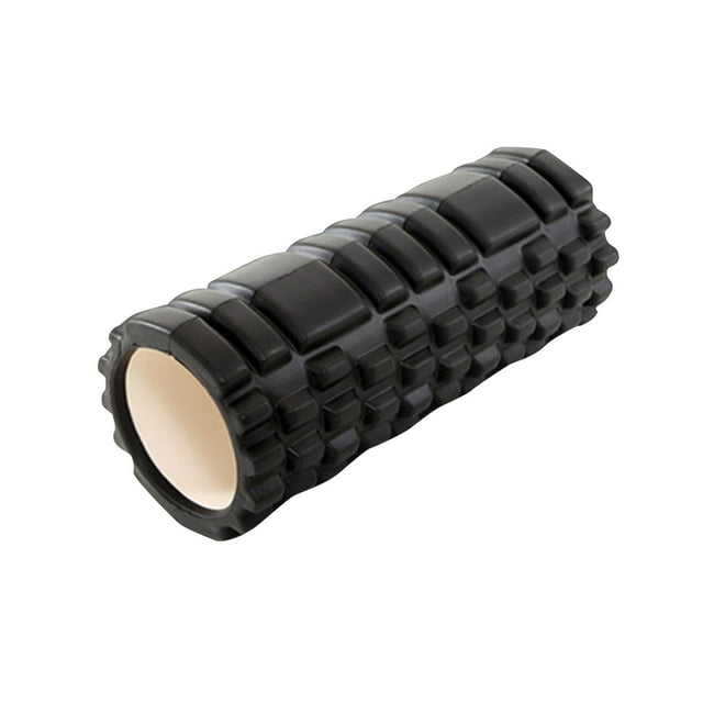 Rodillo de espuma para ejercicios musculares Masajeador de tejido profundo Rodillo de espuma suave para espalda Negro