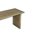 thumbnail image 3 of Pemberly Row 55" Solid Wood Modern Dining/Kitchen Bench in Brown, 3 of 4