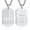 Silver, variant on APSVO Black Dog Tag Necklaces for Men to My Dad Gifts from Son American Flag Pendant Chain Christian Religious Birthday Fathers Day Jewelry Gifts Dad Him Godfather Adults Male Ideas