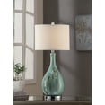 thumbnail image 2 of Sea Breeze Ceramic and Metal Table Lamp 28 Inches Tall Cream Linen Shade, 2 of 2