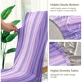 thumbnail image 3 of Marble Stretch Chair Covers Set of 4 Removable Washable Dining Chair Slipcovers for Kitchen Dining Room Hotel Decor, 3 of 6