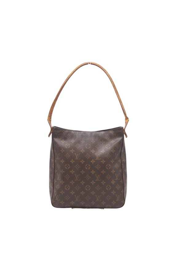 Pre-Owned LOUIS VUITTON Monogram Looping GM M51145 Handbag in Brown Coated Canvas for Women