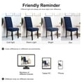 thumbnail image 7 of Unique Bargains Stretch Plush Short Dining Chair Cover Slipcovers Navy Blue, 7 of 7