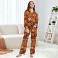 thumbnail image 6 of FORMRS Womens Pajama Set Long Sleeve Top and Pants with Pockets Soft Comfy Lounge Sleepwear, Sizes S-2XL, Fall Pattern, 6 of 7