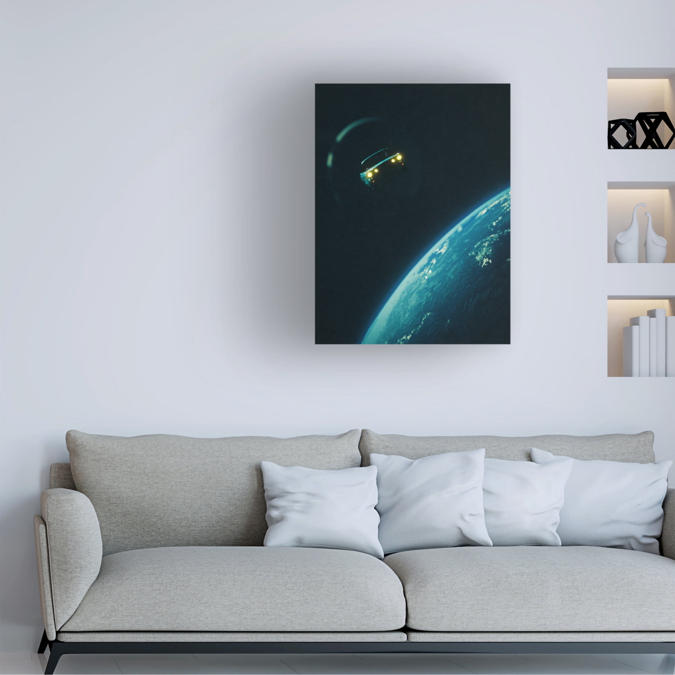 Trademark Fine Art Taudalpoi Road Trip In Space Canvas Wall Art