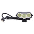 thumbnail image 1 of Faro De Bicicleta, Luz De Bicicleta Resistente Al Desgaste Alta Dureza 3 LED Para Bicicleta De Montaña Para Exteriores Para Carreras En Carretera, 1 of 7
