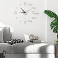 thumbnail image 4 of Matoen Large Wall Clock for Living Room Decor, Frameless DIY Modern 3D Wall Clock with Numbers Stickers for Home Bedroom Office Wall Decorations Ideas(Black), 4 of 7