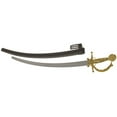 thumbnail image 2 of US Toy Caribbean Golden Hilt Pirates Cutlass 24.75" Costume Sword w Black Sheath, 2 of 2