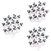 LABSERRON Festival Balloon Aluminum Foil Panda Head Cartoon Style Gathering Supplies 3 Sets of 20Pcs
