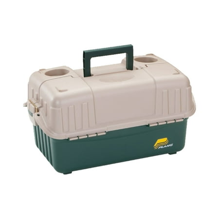 UPC: 0024099086165 | Plano 6-Tray Hip Roof Large Tackle Storage Box Green/Sand