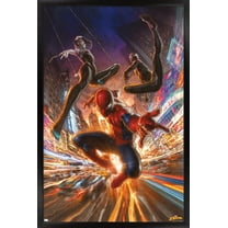 Marvel Comics Spider-Man - Gallery Edition Group Wall Poster, 22.375" x 34" Framed
