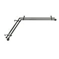 thumbnail image 4 of 3/4" Dia Adjustable Corner Window Double Curtain Rod 28 to 48" (each side) in Black with Ingo Finials,(4789-282-CR), 4 of 4