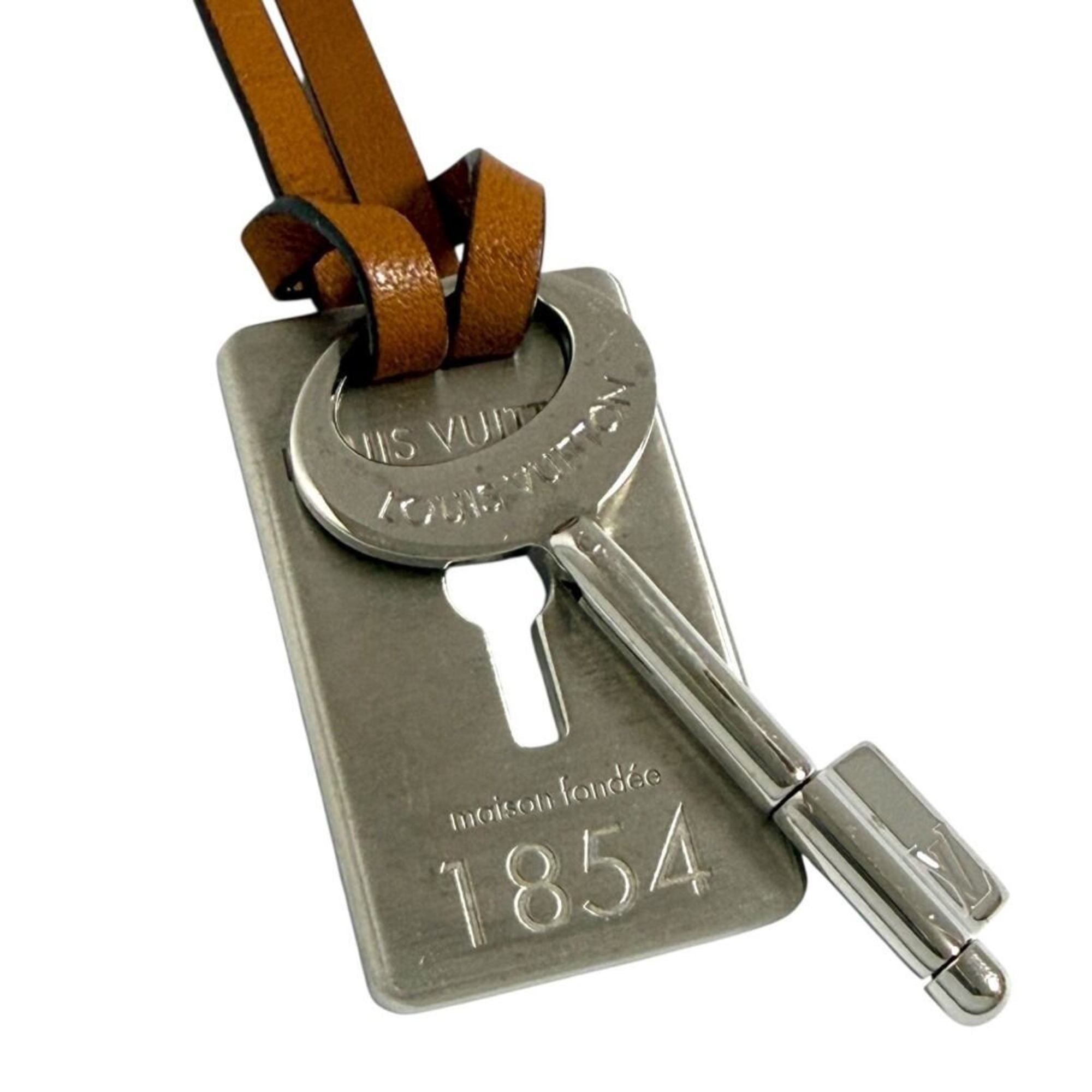 Pre-Owned Louis Vuitton Men's Travel Key Pendant Necklace with Leather Cord