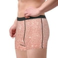 thumbnail image 3 of Kdxio Men's Boxer Briefs with Rose Gold Glitter Print - Comfortable and Breathable Underwear for Everyday Wear, 3 of 7