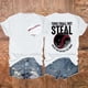 thumbnail image 2 of Camisetas de Manga Corta para Mujeres Beisbol Amor Doble Cara Impresión Cuello Redondo Camiseta, Top de Verano Casual, 2 of 3