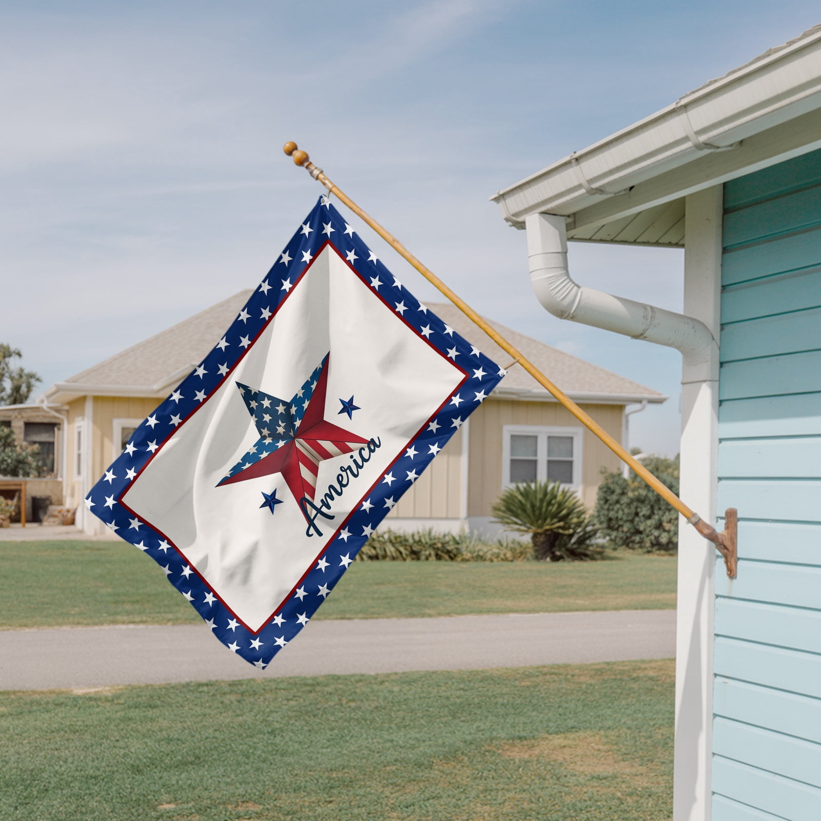 4th of July Flags for Outside 3x5 ft Stars USA Flag Outdoor Flags Double Sided Grommets House Banner Patriotic Red White and Blue Patio Yard Flag for Outdoor Party Porch Independence Day Decor