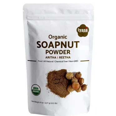 Soapnut Powder, Organic Aritha | Reetha, Natural Shampoo, 8oz