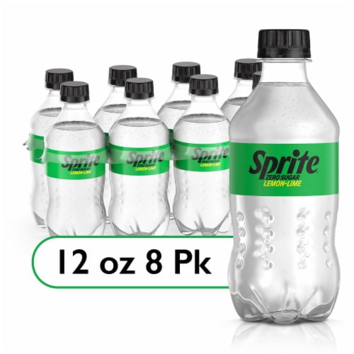 2X-Sprite Lemon Lime Zero Sugar Caffeine Free Soda Bottles - 12 fl oz - 8 pk