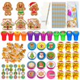 thumbnail image 1 of Set de papelería Cinrobiye Christmas 194 piezas para fiesta escolar, 1 of 7