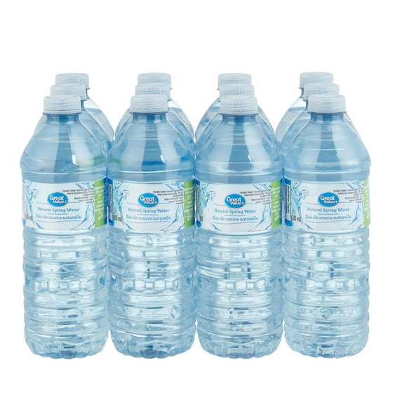 Great Value 12pk Spring Water, 12 x 500 mL