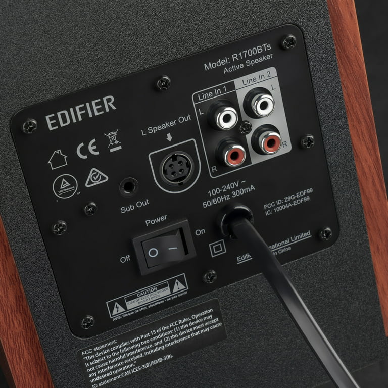 Edifier R1700BT 4 66-Watt Powered Bookshelf Speaker (Pair) Brown R1700BT -  Best Buy