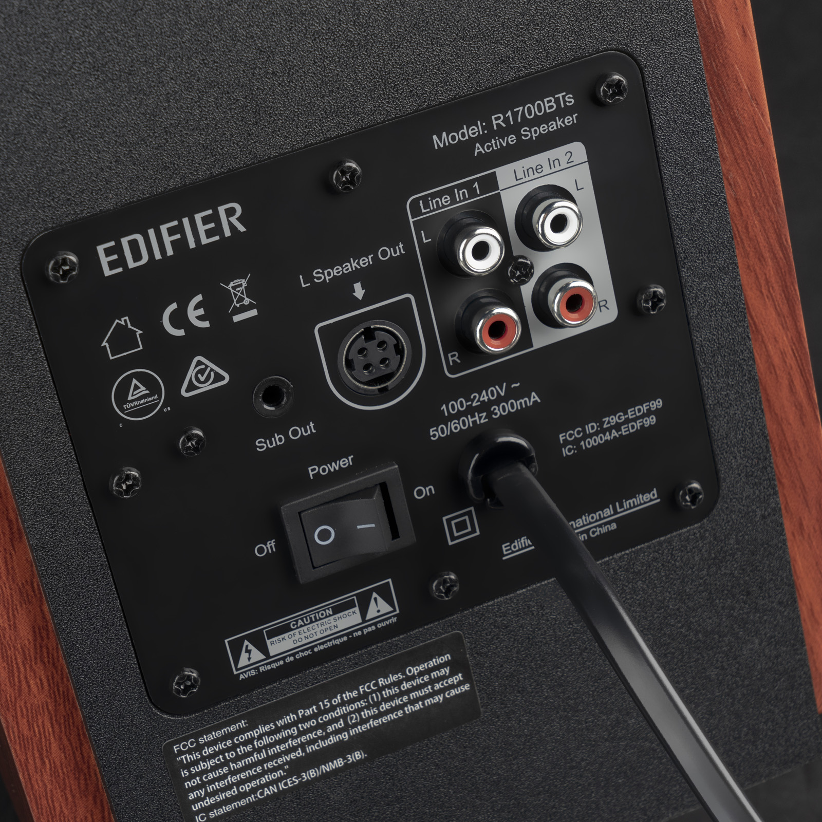 Edifier R1700BTs Active Bookshelf Speakers - Bluetooth v5.0, 2.0 Wireless Near Field Studio Monitor Speaker - 66w RMS with Subwoofer Line Out - Wooden Enclosure - image 2 of 7