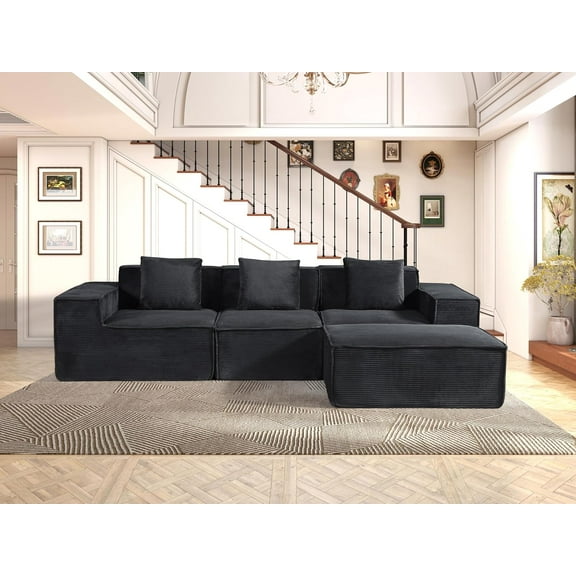 L shape modular sectional sofa