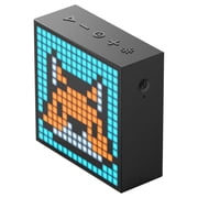 Divoom Timebox Evo سماعة بلوتوث بكسل فنية محمولة مع 256 لوحة LED قابلة للبرمجة 3.9 × 1.5 × 3.9 بوصة - أسود