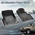 thumbnail image 2 of Alfombrillas Hyundai Jeep Wrangler TJ 1997-2006 TPE negras, 2 of 7