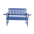 thumbnail image 5 of Tcbosik 50 inch Outdoor Bench with Cup Holder, All Weather Porch Bench, 2-Person Seating for Patio, Garden, Deck, Yard, Navy Blue, 5 of 11