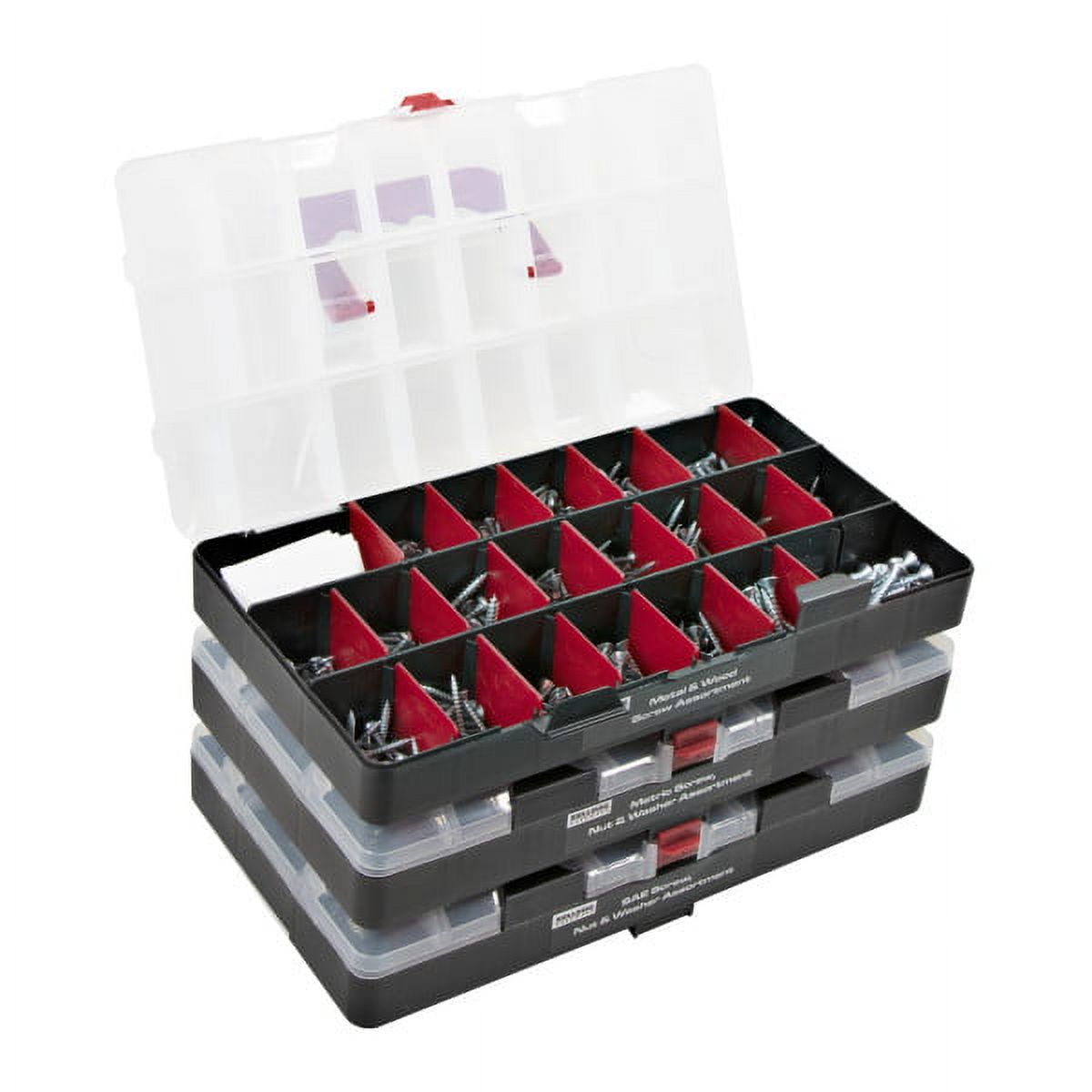 Bulldog Hardware 1,300-Piece Steel Fastener Kit with Organizer Case