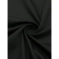 thumbnail image 6 of Black Sleeveless Square Neck Ruched Bodycon Mini Dress For Women, 6 of 7